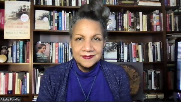 Photo of A'Lelia Bundles during interview